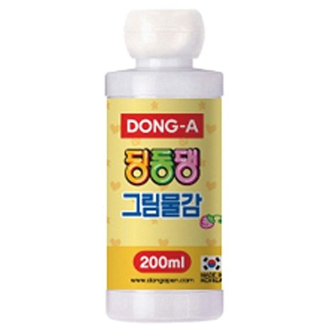 동아 딩동댕 그림 물감 200ml 흰색 대용량 수채화