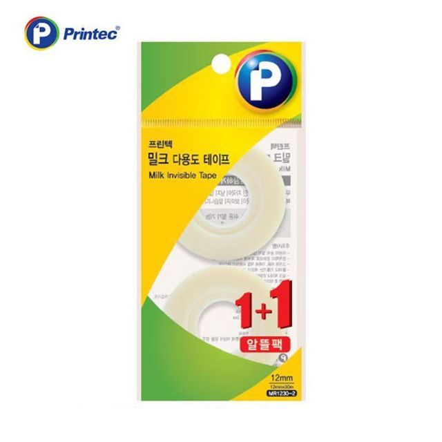 1+1 밀크테이프 12x30 2P 밀크테이프리필 불투명테