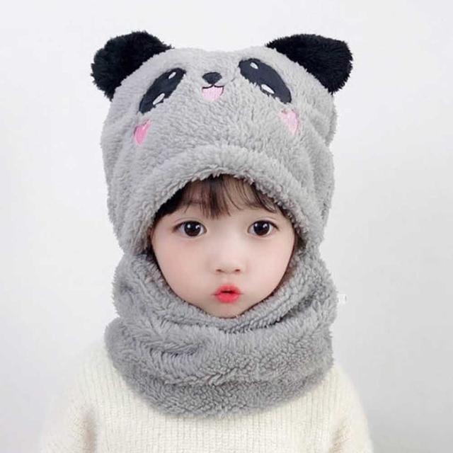 어린이 넥워머 털모자 어린이 목돌이 모자 코디