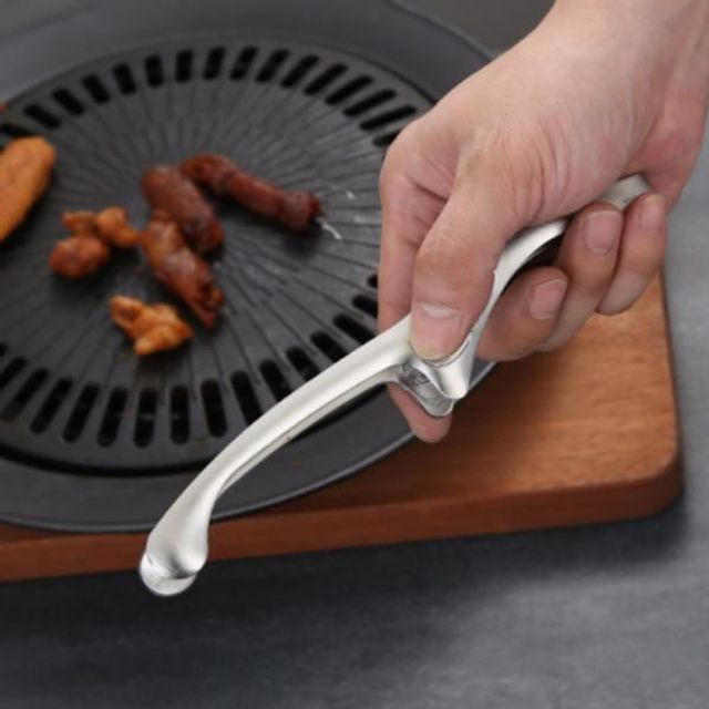 요리핀셋 파스타 키친 먹방집게 라운드 스텐 20cm 파