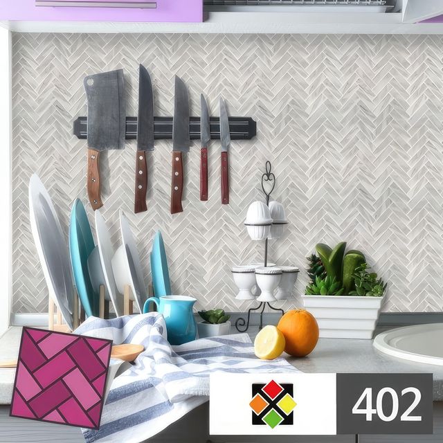 붙이는타일 접착식 스티커 주방 타일 갈매기벽돌 402 욕실 카페 셀프 DIY