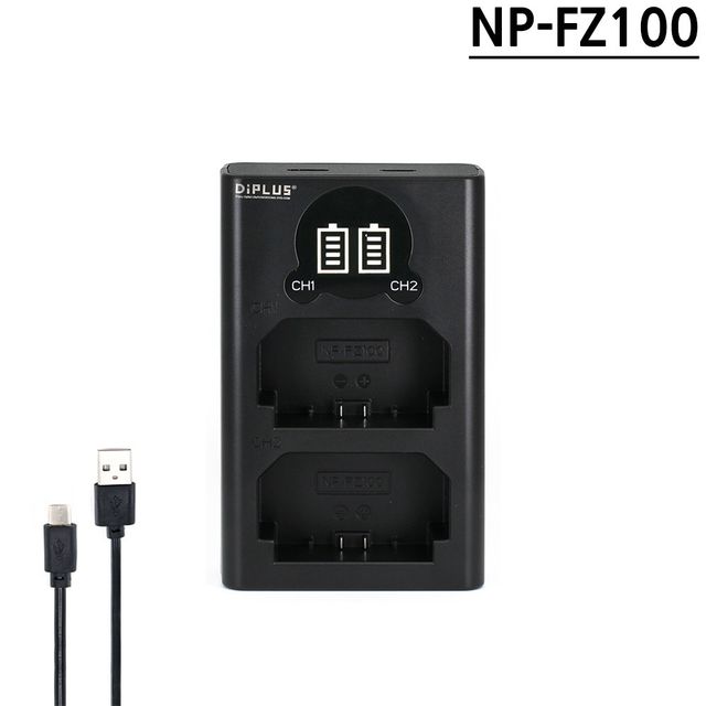 NP-FZ100 호환 LCD 듀얼 충전기 C타입5핀겸용