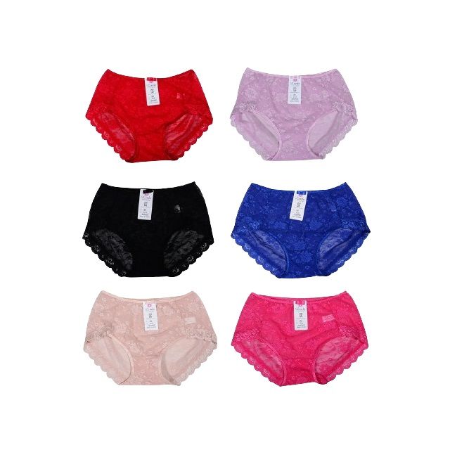 파워네트 플라워 레이스 홑겹 팬티 - 3XL(105) 속옷