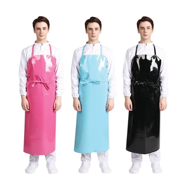 양면 코팅 방수 앞치마 100cm 작업용 위생 앞치마