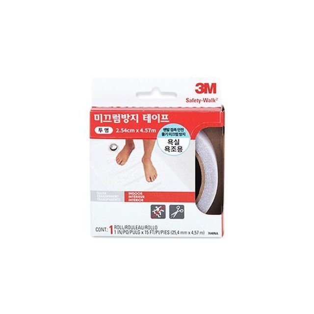 3M 논슬립 미끄럼방지 실내용 투명 7640 - 욕실 화장실 안전매트