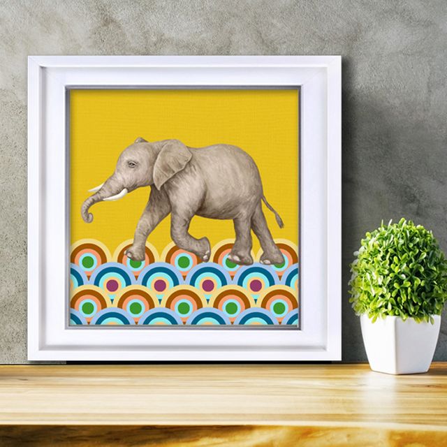 코끼리 그림 액자 30W ELE2