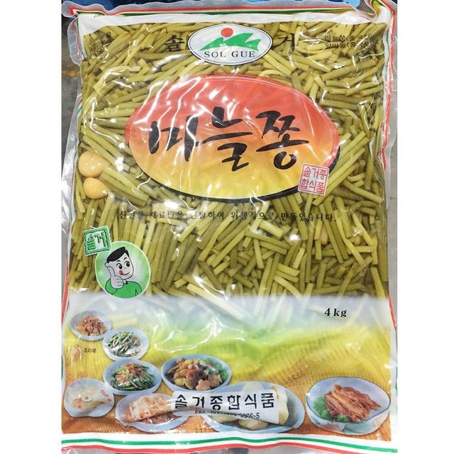 4kg 반찬 식자재 식당 업소용 마늘쫑절임 식재료 밑반
