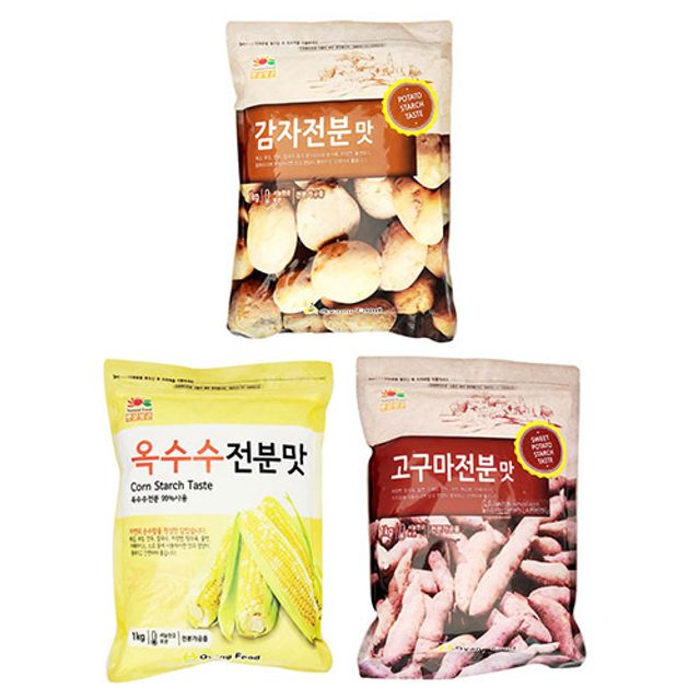 햇살빚은 감자전분맛 옥수수전분맛 고구마전분맛