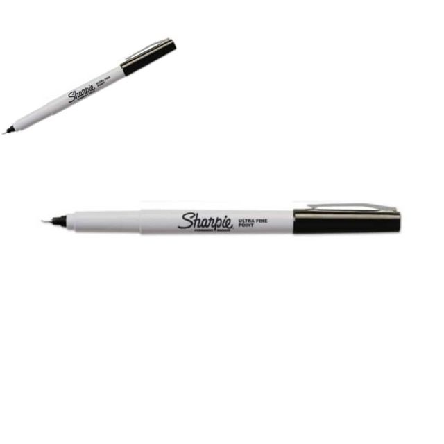 샤피 유성펜 UF Ultra Fine 0.3~0.4mm 블랙 유성네임펜 싸인펜 검정네임펜 네임사인펜
