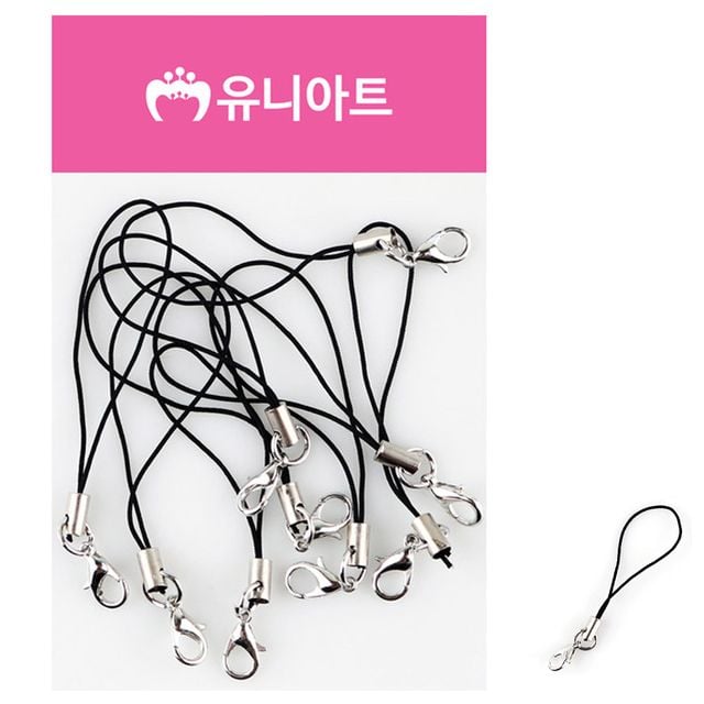 핸드폰줄 1000 약9개입 검정