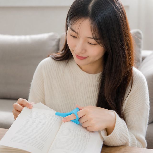 책갈피 손가락 독서 교재 학습 공부용 실리콘 고정 도구
