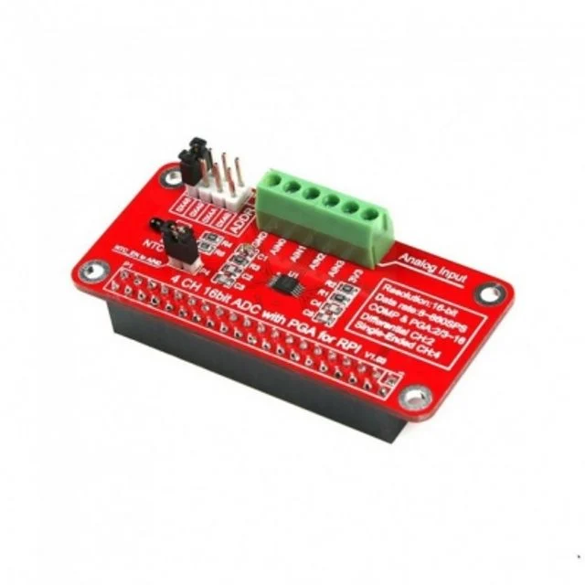 52Pi-16비트 I2C ADS1115 모듈 라즈베리파이 3/2 모델 호환