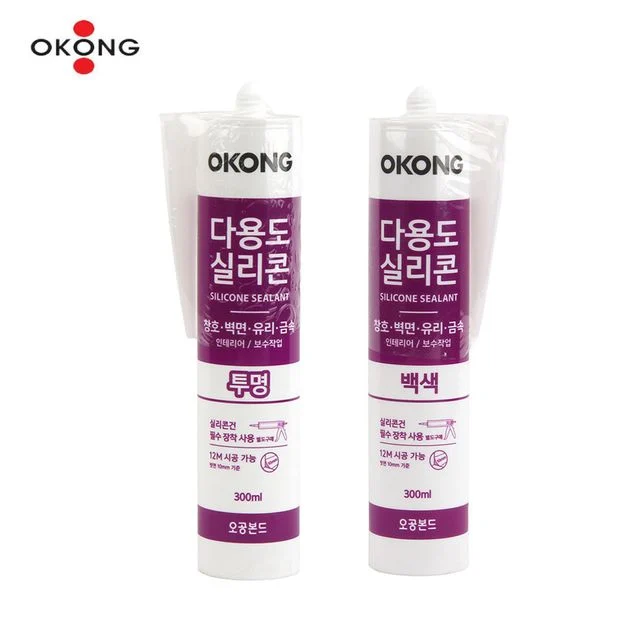 다용도 실리콘 실란트 300ml 투명 백색 택1
