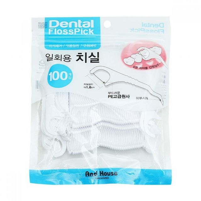 일회용 구강 세정용 치실 스틱 치간 청소용품