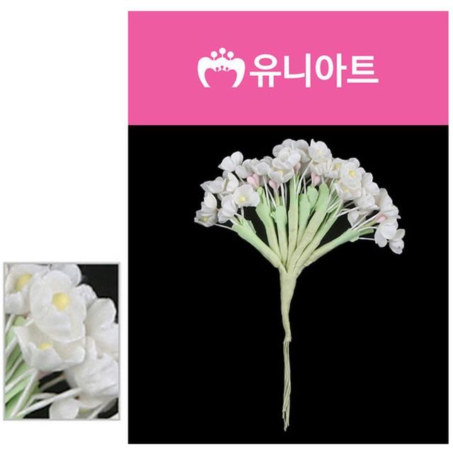 (조화꽃) 2000 물망초꽃 (흰색)