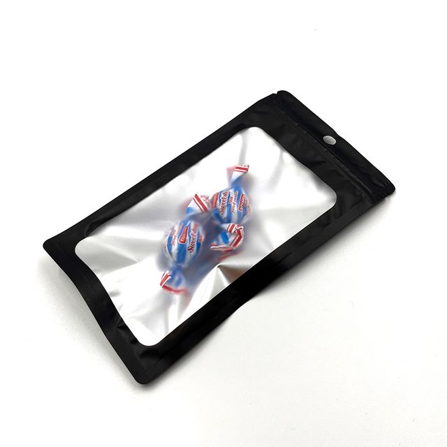걸이형 지퍼백 블랙 (10cmX18cm)