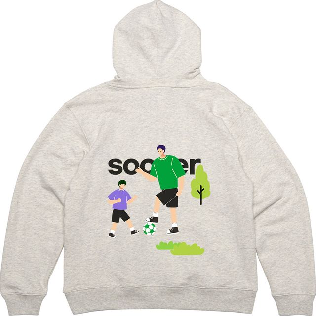헤비후드티 뒷면 축구 SOCCER 동호회 의류 프린팅