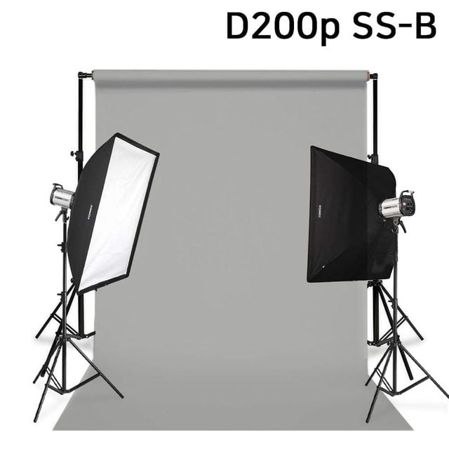 촬영 세트 사진조명 그레이 배경지 이동형 D200p