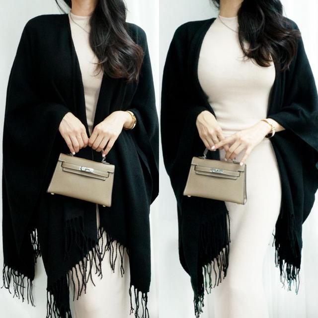 캐시미어 망토숄 가을 숄가디건 니트숄 어깨숄