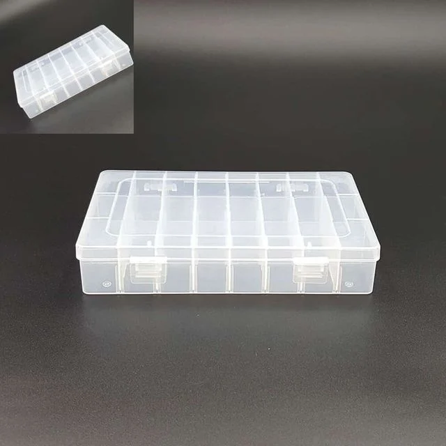 다용도 소품 정리 보관 케이스 24칸 8x3 부품함 미니수납함 부품박스 미니정리함
