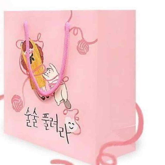 술술 풀려라 쇼핑백 10개 선물포장백 손잡이종이백 디자인쇼핑백 튼튼한쇼핑백