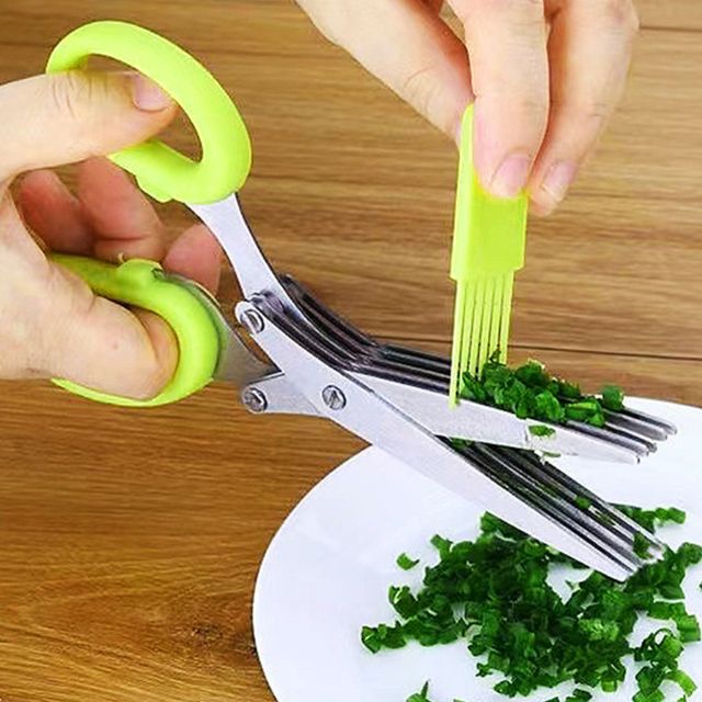 다기능 채칼가위 쪽파가위 주방 조리도구