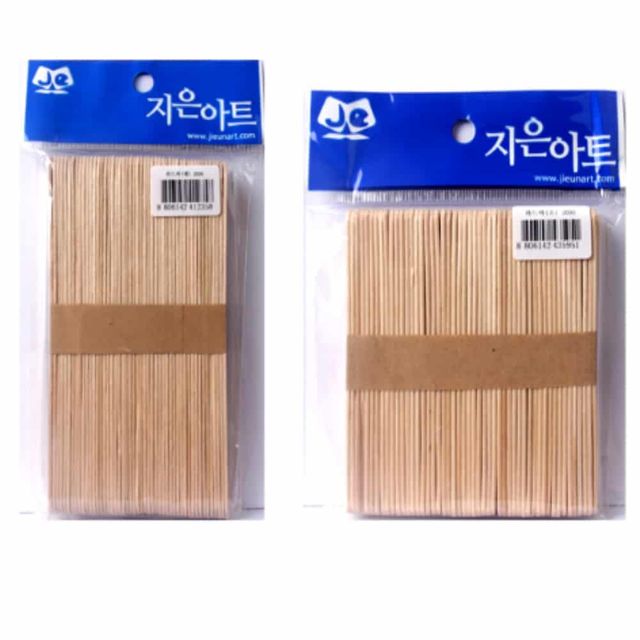 아이스크림 막대 15x2cm 나무스틱 아이스바 나무바 우드바 스틱