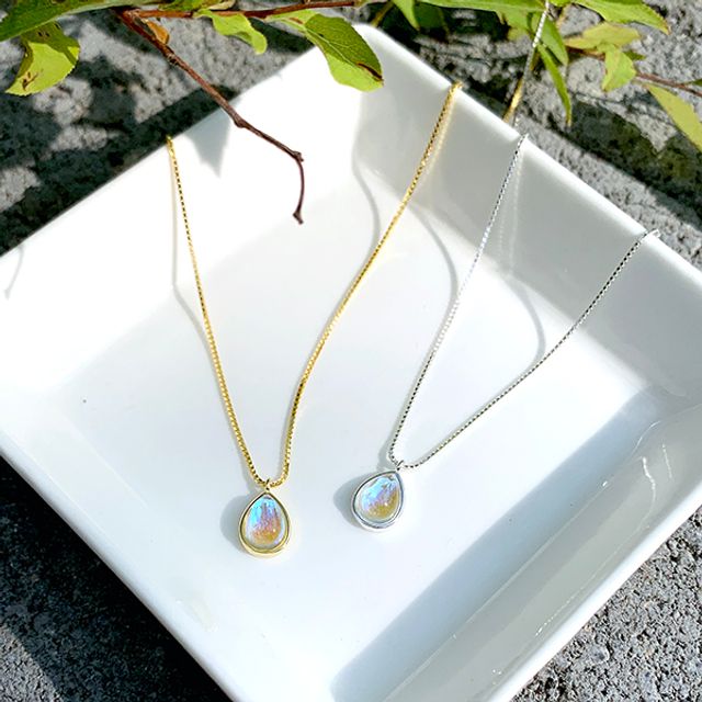 (Silver925) Opal necklace
