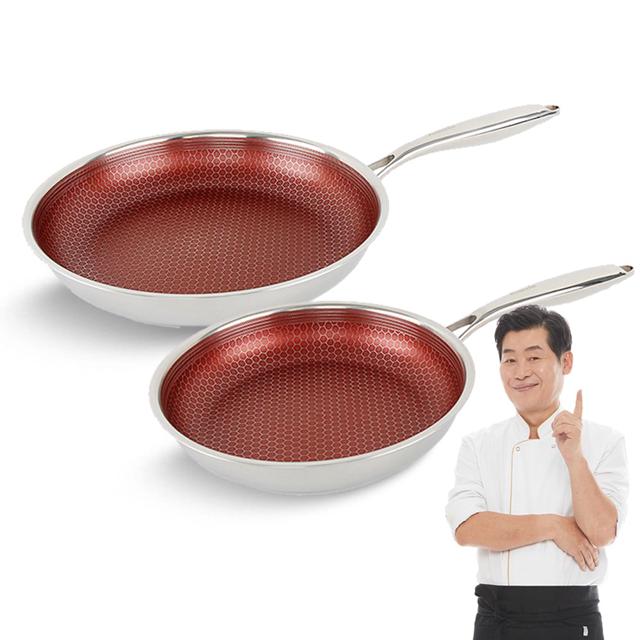 이연복 클래딘 통3중 IH 프라이팬 24cm 28cm 세트