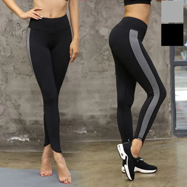 굵은 한줄 긴바지 요가복 다리가 길어보이는 레깅스