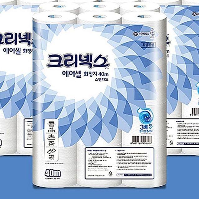 에어셀 롤 크리넥스 40Mx24롤x1팩 화장지 두루마리