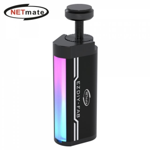 강원전자 넷메이트 ARGB 알루미늄 그래픽카드 지지대 블랙 EZDIY-FAB NM-DPI171