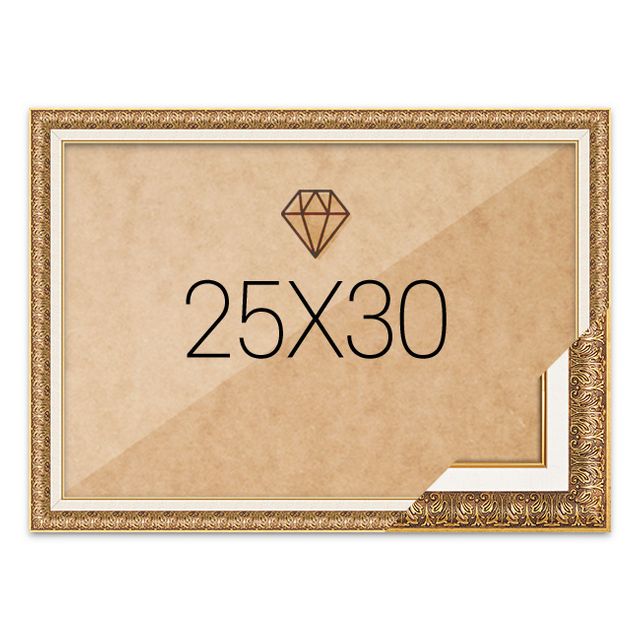 보석십자수액자 25x30 고급형 매트앤틱