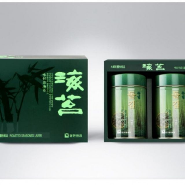 명절 설날 구정 선물 광천 김 죽염 돌김 2캔 구운김 캔김 선물세트
