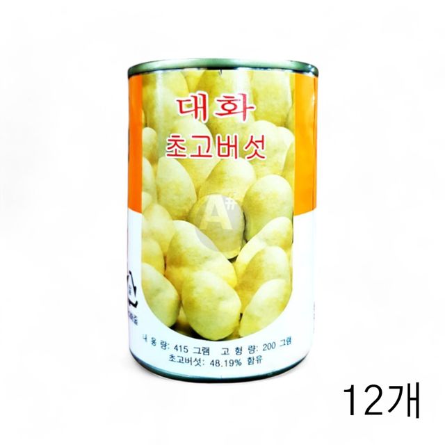 단풍 초고버섯캔 425g X 12개 초코버섯통조림 버섯캔