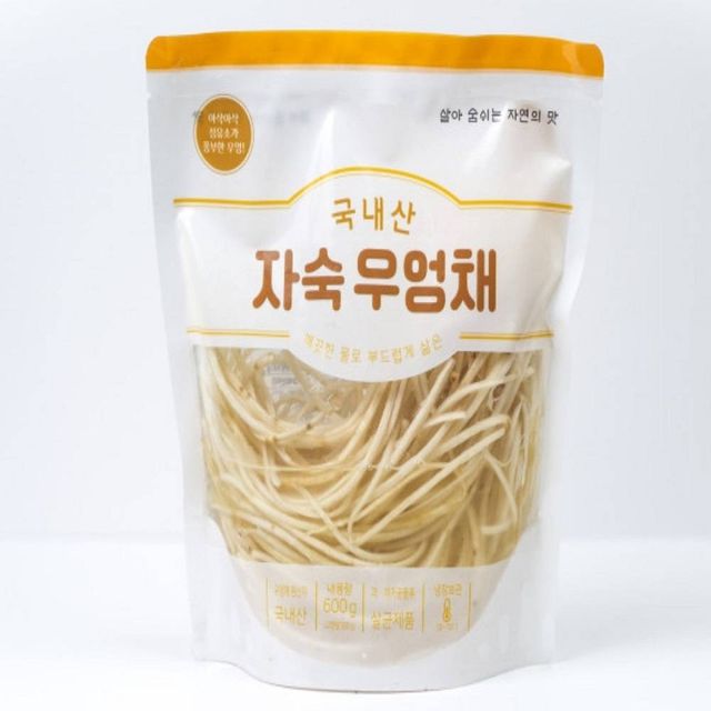 TBZ 국내산 자숙 우엉채 600g X 10팩 손질된우엉채