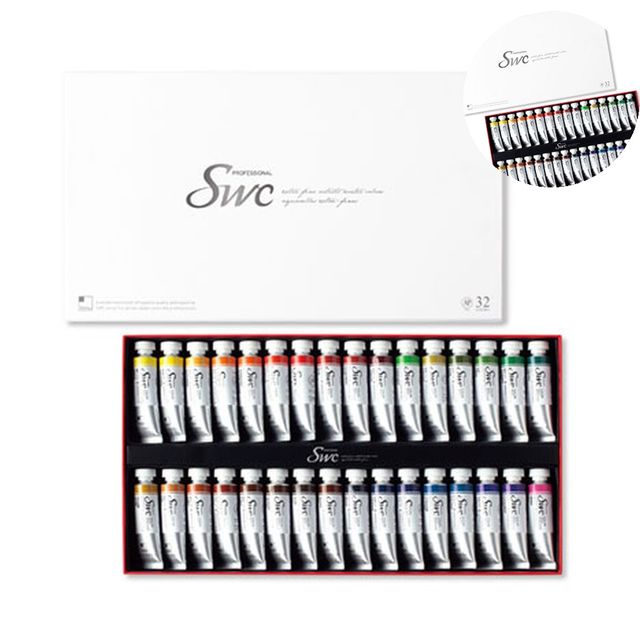 취미미술 물감튜브 수채화물감 32색 15ml