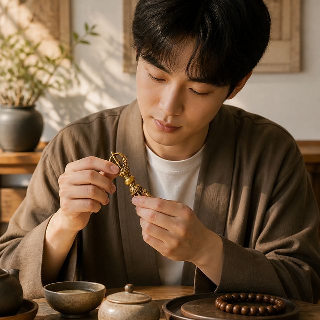 금강저 펜던트 목걸이 금강령 열쇠고리 불교 부적 차걸이 굿즈 액세서리 소품