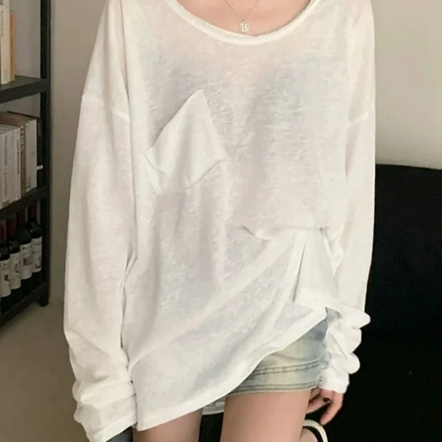 여름 냉감 긴팔 티셔츠 자외선 차단 여성 쿨티셔츠