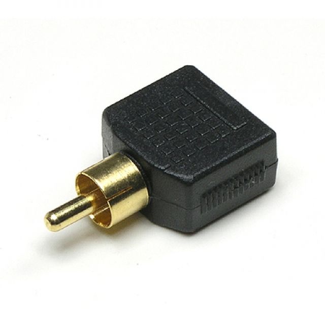 Coms RCA 모노 젠더 Y형 (모노3.5 Fx2 RCA M)