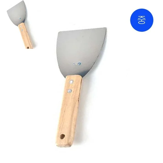 업소용 볶음요리 우든 중 철판뒤집개 스텐볶음주걱 볶음스푼 요리용스크래퍼