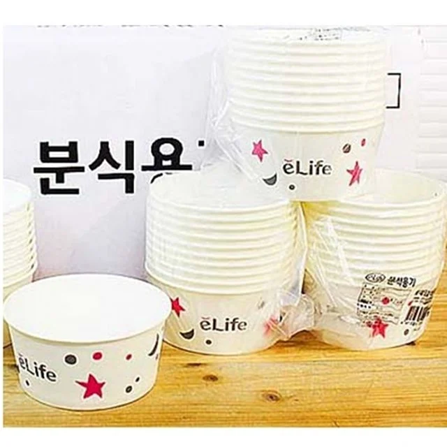 이라이프 분식용기 520ml 박스(240개) - 떡볶이·순대 전용 종이그릇