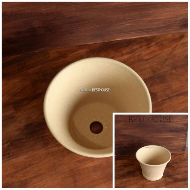 수제토분 20x14cm 피치퍼프 앙코르볼 미니도자기화병 거실화병 미니화병 인테리어화병