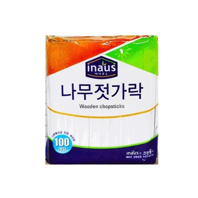 크린랩 나무젓가락 100P 일회용 식기 위생적