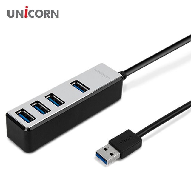 메탈소재케이블 USB3.1포트허브 4포트 유 USB허브 무전원USB허브