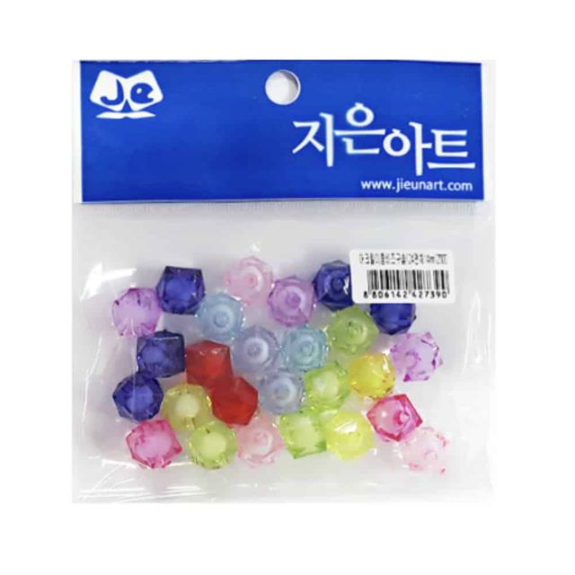 아크릴비즈 24면체 14mm 비즈구슬 DIY공예 구슬팔찌