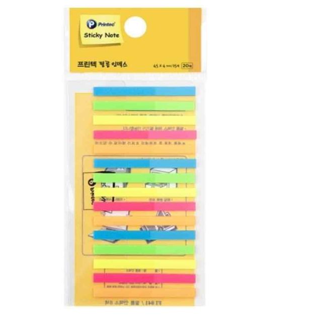 형광 인덱스스티커 필름인덱스, 북마크 메모지 45mm