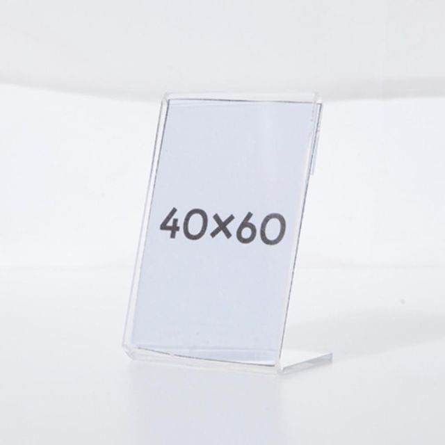 4X6cm 투명 아크릴 테이블텐트 가격표 꽂이 이름표 네