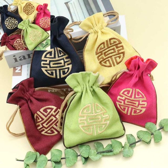 전통소품 미니주머니 실크혼합 원단 선물포장 용도 복주머니가방 복주머니파우치 한복복주머니 한복복주머