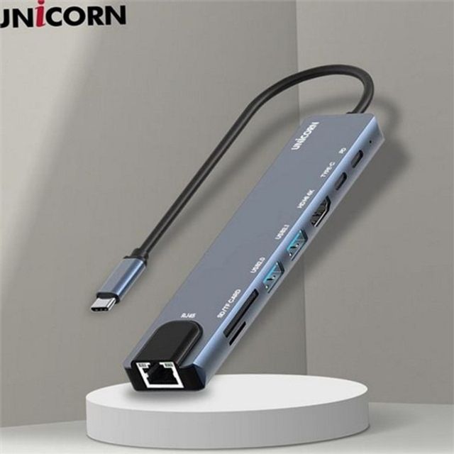 고속 c 타입 멀티 허브 8in1 usb c 타입 허브